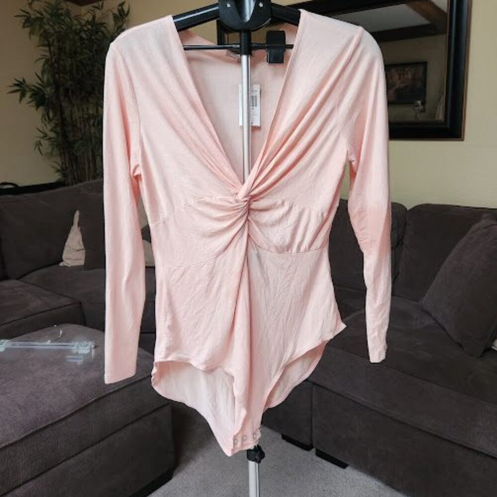 NWT Lovesick sz 1x blush twist front bodysuit